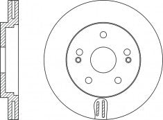 Rotor Disc, NIBK, 51712-2B700, RN1349V, HYUNDAI (017514)