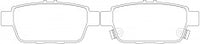 NIBK, Brake Pad, D1103-8209, PN28004, FMSI