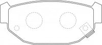NIBK, Brake Pad, A-204WK, PN7207, AKEBONO