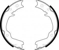 NIBK, Brake Shoes, NN6019, FN0569, AKEBONO