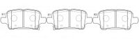 NIBK, Brake Pad, 13595651, PN0886, CHEVROLET