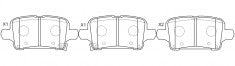NIBK, Brake Pad, 13595651, PN0886, CHEVROLET