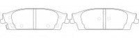 ผ้าเบรค NIBK, D1707-8930, PN0657, FMSI (016763)