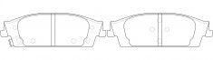 ผ้าเบรค NIBK, D1707-8930, PN0657, FMSI (016763)