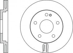 Rotor Disc, NIBK, 562049B, RN1108V, BENDIX (017850)
