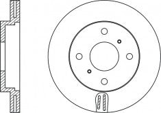 Rotor Disc, NIBK, 562409B, RN1144V, BENDIX EUR (019010)