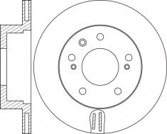 Rotor Disc, NIBK, 48401-21000, RN1798V, SSANGYONG (018709)