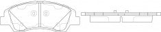 ผ้าเบรค NIBK, D1235-9159, PN0858, FMSI (017544)