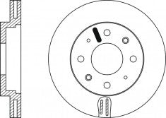 จานโรเตอร์, NIBK, 561926B, RN1011V, BENDIX (017701)
