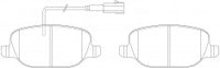 NIBK, Brake Pad, 77365542, PN0324W, ALFA ROMEO