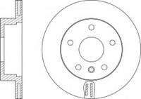 Rotor Disc, NIBK, 34 21 6 764 651, RN1543V, BMW (009792)
