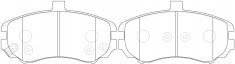 NIBK, Brake Pad, 58101-2DA50, PN0419, HYUNDAI