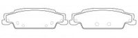 NIBK, Brake Pad, 25693145, PN51004, CADILLAC GM