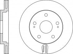 Rotor Disc, NIBK, 424958, RN1403V, CITROEN (016938)