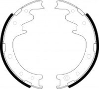 NIBK, Brake Shoes, NR-3024, FN6637, AKEBONO