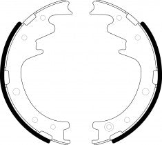 NIBK, Brake Shoes, NR-3024, FN6637, AKEBONO