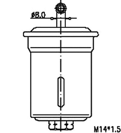 JS,, Petrol Filter (INJECTOR & CARBURETOR), 23300-87507, FS9098, DAIHATSU