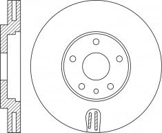 Rotor Disc, NIBK, 562224B, RN1958V, BENDIX (017203)