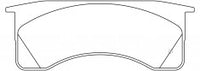NIBK, Brake Pad, D1845-7636, PN0680, FMSI