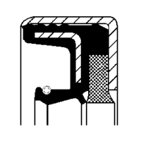 Shaft Seal, wheel hub, CORTECO, OEM 47700, Article number 1 2 0 1 6 4 4 8 B, CARRARO (106051)