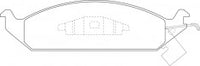 ผ้าเบรค NIBK, 04798 885AA, PN0315, CHRYSLER (016915)