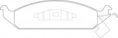 NIBK, Brake Pad, 04798 885AA, PN0315, CHRYSLER
