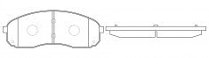 ผ้าเบรค NIBK, D1996-9226, PN0602, FMSI (017693)