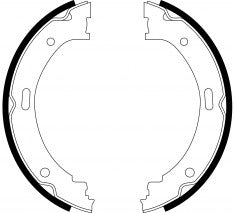 NIBK, Brake Shoes, S868-1543, FN0639, FMSI