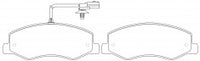 NIBK, Brake Pad, 44060-00Q0M, PN0637W, NISSAN