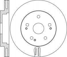Rotor Disc, NIBK, 517123N800, RN1715V, HYUNDAI (017464)
