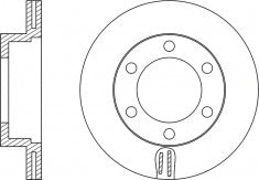 Rotor Disc, NIBK, 435120K250, RN1319V, OEM (019007)