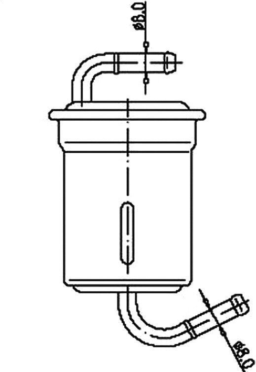 JS,, Petrol Filter (INJECTOR & CARBURETOR), 043-0915, FS9053, MAZDA