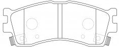 ผ้าเบรค NIBK DB1753 PN0702 BENDIX AUS (017686)