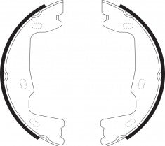 NIBK, Brake Shoes, 330781B, FN0519, BENDIX EUR