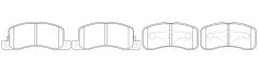 NIBK, Brake Pad, AN-788WK, PN2002, AKEBONO