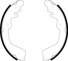 NIBK, Brake Shoes, NN-3050, FN6701, AKEBONO