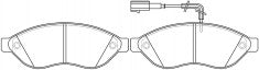 NIBK, Brake Pad, 77364160, PN0474W, ALFA ROMEO