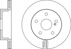 Rotor Disc, NIBK, 562242B, RN1272V, BENDIX (017915)