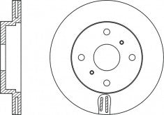 Rotor Disc, NIBK, 561672B, RN1097V, BENDIX (018948)