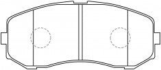 NIBK, Brake Pad, D1274, PN2802, KASHIYAMA