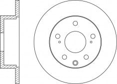 Rotor Disc, NIBK, 4615A056, RN1537, MITSUBISHI (018222)