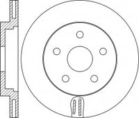 Rotor Disc, NIBK, 13501314, RN1687V, CHEVROLET (016852)