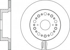 Rotor Disc, NIBK, 4243-124031, RN1488V, LEXUS (018919)