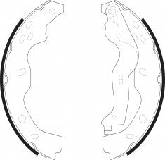 NIBK, Brake Shoes, 71742832, FN0634, FIAT
