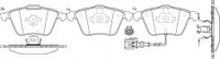 NIBK, Brake Pad, 1K0698151B, PN0399W, AUDI