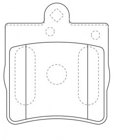 ผ้าเบรค NIBK 571925B, PN0310, BENDIX (016899)
