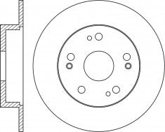 Rotor Disc, NIBK, 42510-T2F-A00, RN1425, HONDA (004726)