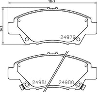 WIN WORLD, Brake Pad, D5168, Graphite, HONDA, Insight, FRONT