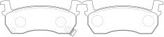 ผ้าเบรค NIBK, A-120K, PN2131, AKEBONO (018435)