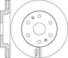 Rotor Disc, NIBK, 51712-2J100, RN2005V, HYUNDAI (017681)
